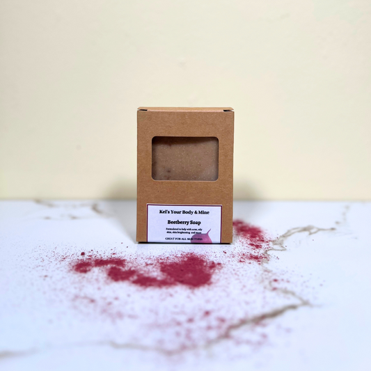 Handmade BeetBerry Soap bar infused with beetroot, mulberry, and goat’s milk,